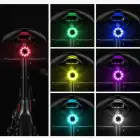 Wozinsky LED aizmugurējais velosipēda lukturis ar mikro USB sarkanā gaisma 5 režīmi melns (WRBLB2) Foto 11