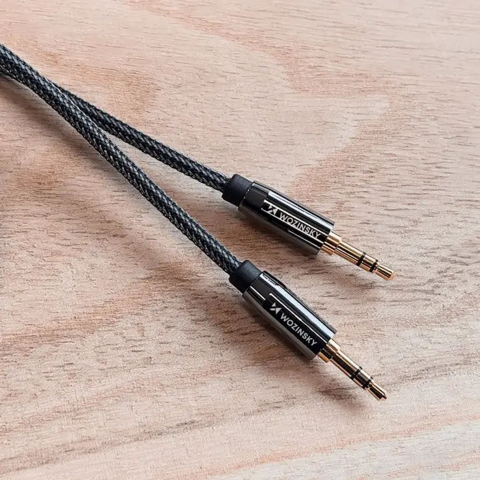 Wozinsky universal mini jack cable 2x AUX cable 1.5 m black Photo 11