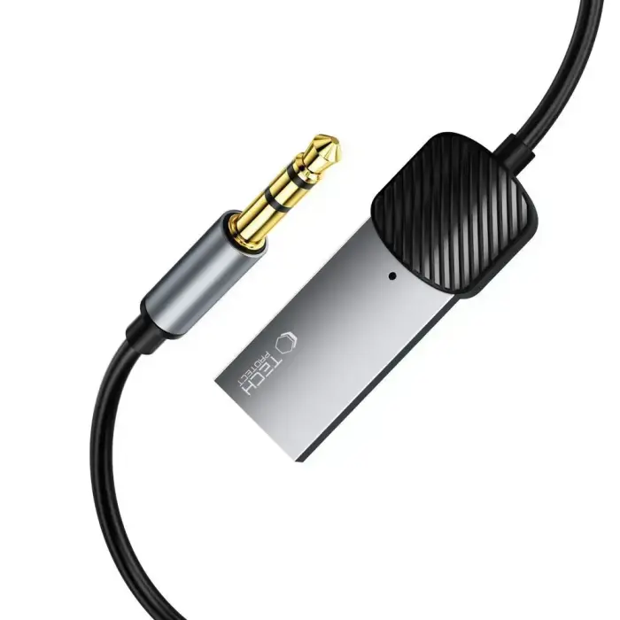 Tech-Protect UltraBoost audio adapter mini jack 3.5mm (male) / Bluetooth - gray Foto 5