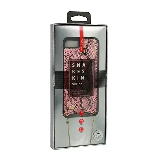 BAG - SNAKE Leather Case - IPHONE XS MAX Pink Foto 2