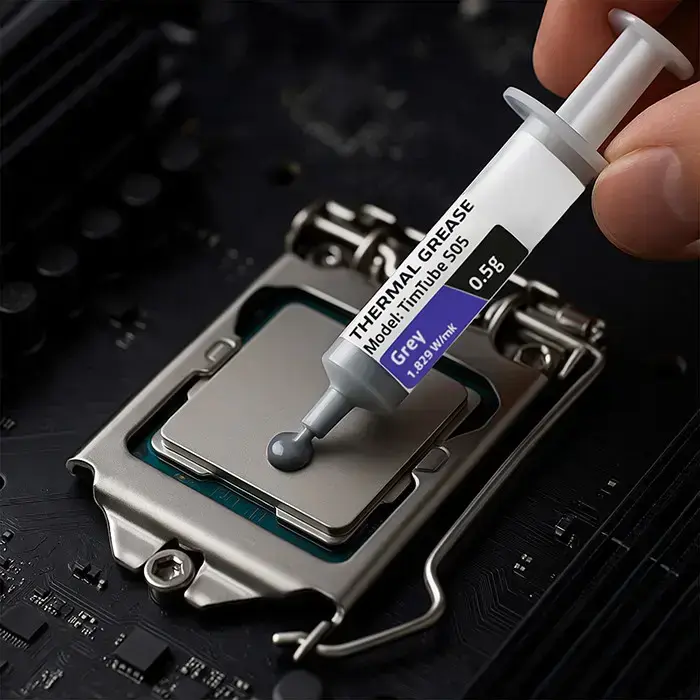 Qoltec Thermal grease TIM TUBE S05 | 1.829 W/m-K | 0.5g | Grey Foto 2