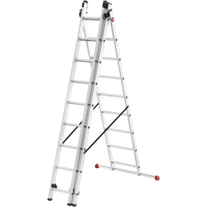 ProfiStep Combi ladder / aluminium / 3x9 steps Photo 2