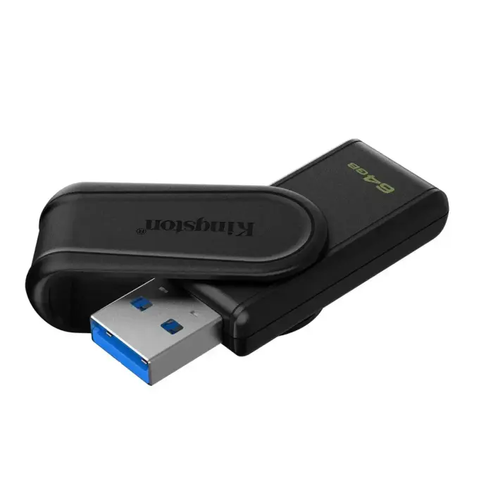 Kingston pendrive 64GB Portable USB 3.2 Gen 1 DataTraveler Exodia S (Black/Black) Foto 2