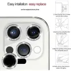 Tempered Glass HARD DIAMOND for camera (LENS) for Iphone 15 Pro/15 Pro Max black (lens 3 pieces) Foto 7