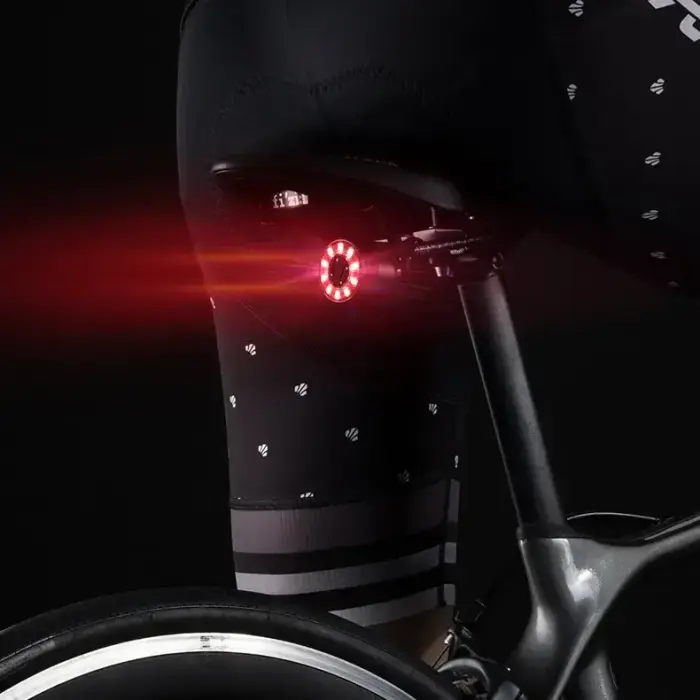 Wozinsky LED aizmugurējais velosipēda lukturis ar mikro USB sarkanā gaisma 5 režīmi melns (WRBLB2) Foto 10