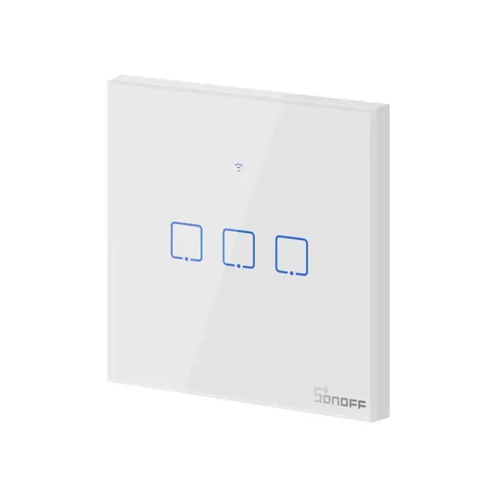 Išmanusis Wi-Fi liečiamas sieninis jungiklis Sonoff T0EU3C TX Photo 4