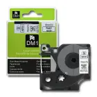 Qoltec Tape for DYMO D1 45803, 45808 | 19mm x 7m | White/Black print Фото 1