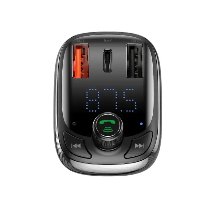 Bluetooth transmitter / car charger Baseus S-13 (Overseas Edition) - black Фото 5