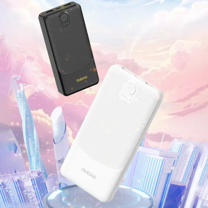Dudao K10 внешний аккумулятор (powerbank) | 10000 mAh | 12W | USB-C, USB-A | LED дисплей | черный Фото 2