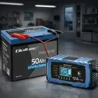 Qoltec Intelligent microprocessor charger 12V 12A | Rectifier with repair function | AGM GEL LiFePO4 | 9-stage charging  Foto 5