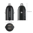 Orico MiniRing 30W 2x USB-C Car Charger - Black Foto 2