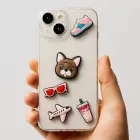 3D Sticker Pink 5pcs set Foto 3