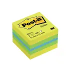 Piezīmju līmlapiņu mini kubs Post-it Lemon, 51x51mm, 400 lapiņas Фото 1