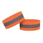 Reflective armband bicycle running velcro 4cm orange Foto 1