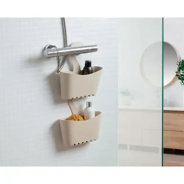 Hanging bathroom multifunctional shelf 25x9x28cm Ecohome Photo 2