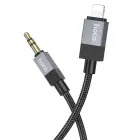 Cable AUX Jack 3,5 mm (male) to Lightning (male) Hoco 1 m UPA32A black Photo 2