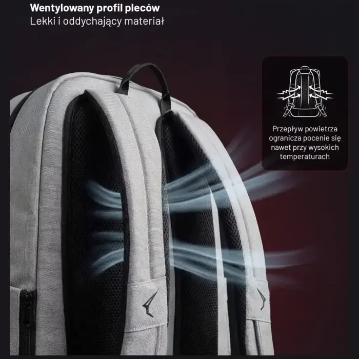 Diablo Chairs Prime Multifunctional Laptop Backpack black grey Photo 6