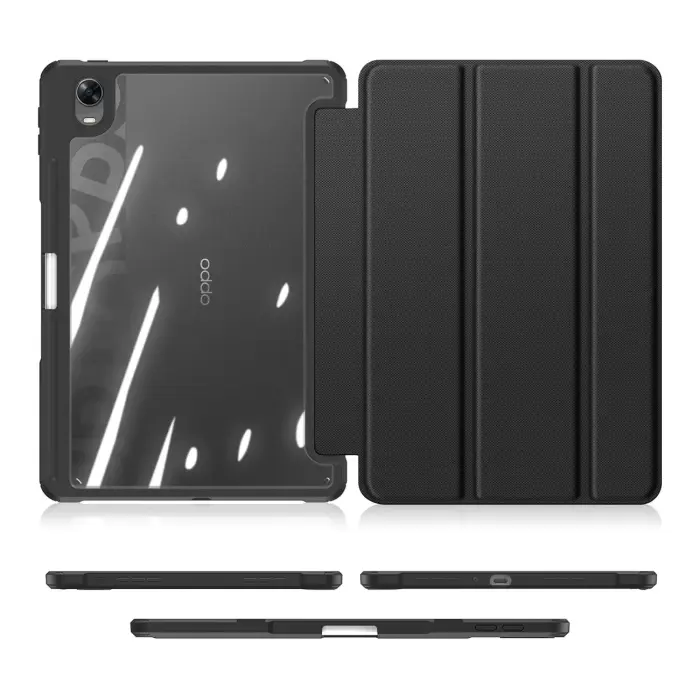 Dux Ducis Toby Armored Flip Smart Case for Oppo Pad with Stylus Holder Black Photo 21