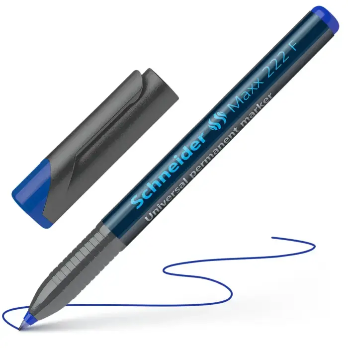 Noturīgais marķieris SCHNEIDER kodoskopa plēvēm OHP Maxx 222F, 0.7mm, zils Foto 3