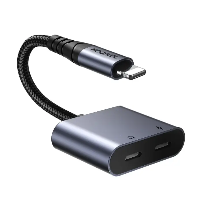 Joyroom SY-L02 Lightning to 2x Lightning DAC adapter 2in1 - black Фото 2