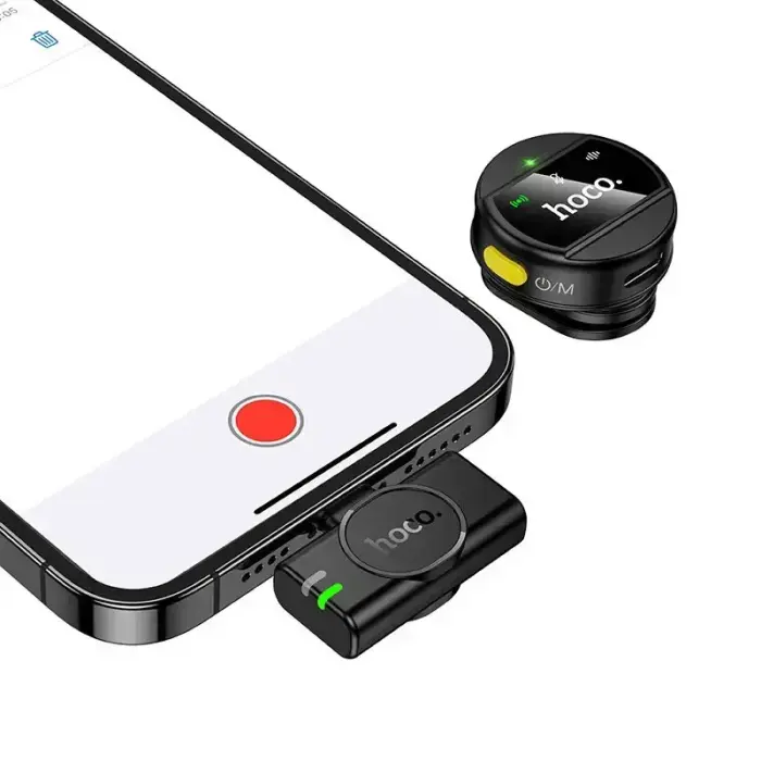 Wireless microphone Lightning Hoco L21 black Foto 2