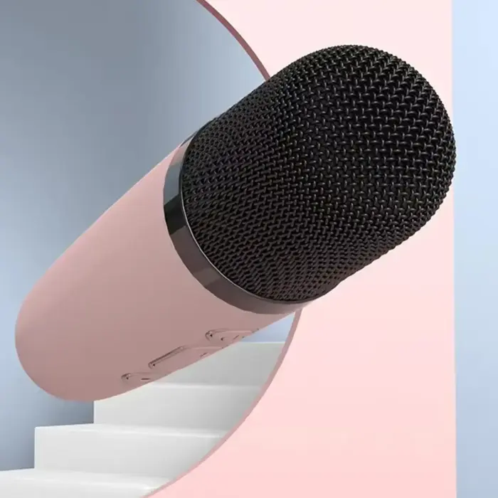 Blavec Portable Bluetooth Speaker WS-07 Karaoke Party - 5W with 2 microphones (WS07-2MP) pink Photo 3