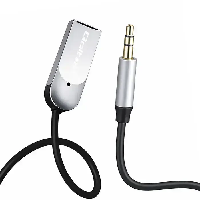 Qoltec Wireless Audio Receiver Adapter HiFi Home&Car | Bluetooth 6.0 | 2 x RCA | 1 x AUX 3.5mm | USB | Microphone Foto 3
