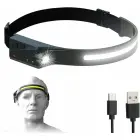 LED headlamp with IPX4 motion sensor USB-C 1200 mAh - black Photo 2