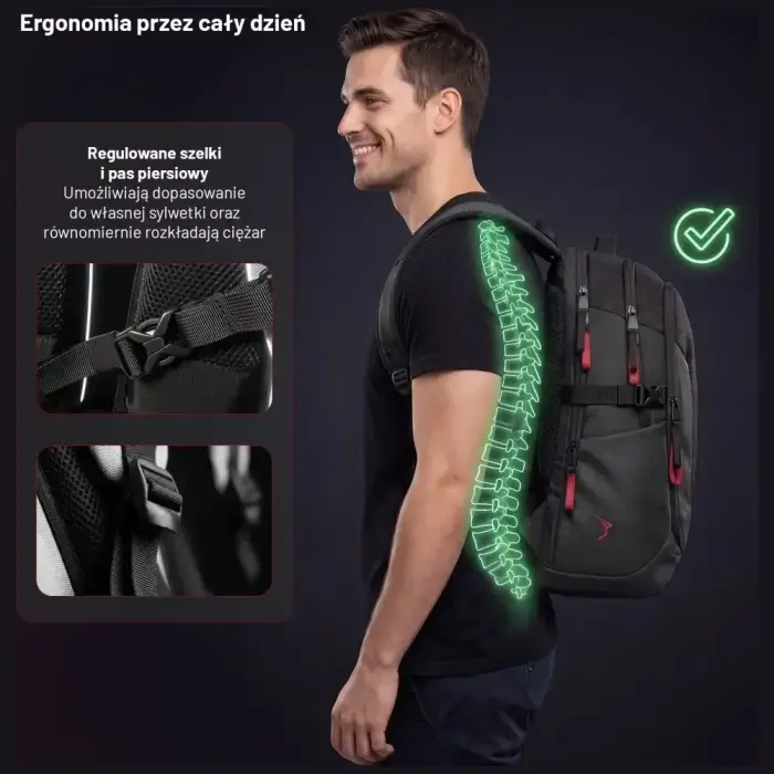 Diablo Chairs Prime Multifunctional Laptop Backpack black Photo 7
