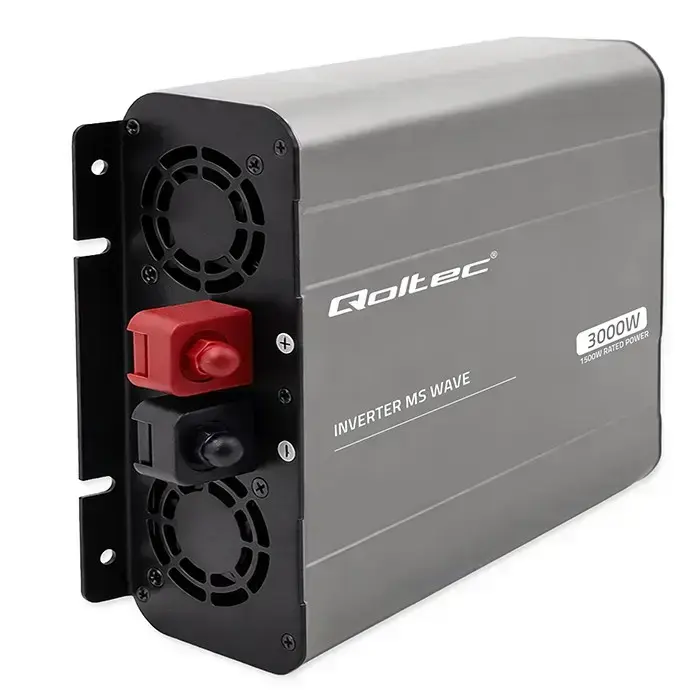 Qoltec MS Wave Voltage Converter | 12V to 230V | 1500/3000W | USB | Compatible with LiFePO4, GEL and AGM batteries Foto 7