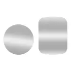 Badge for magnet car holder silver Foto 1