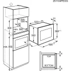 Electrolux mikroviļņu krāsns (iebūv.), 23 l, melna Foto 3