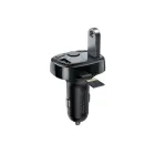 Baseus FM Transmitter T typed Bluetooth 2xUSB microSD (Black) Фото 2
