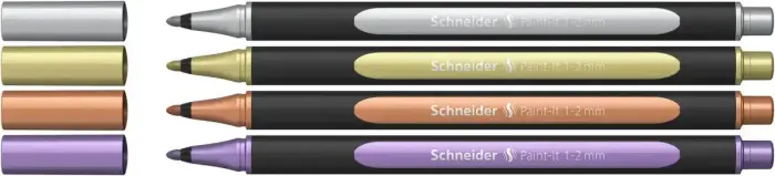 Laineri SCHNEIDER Paint - it, 4 metāliskas krāsas iepakojumā Foto 3