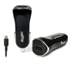 Cellline car charger | 1A | USB-A, Lightning | cable | black Photo 1