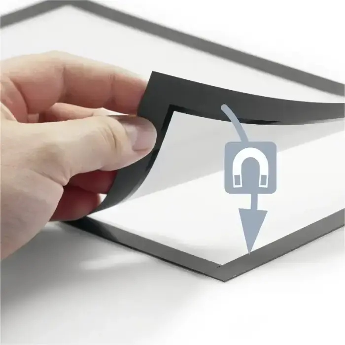 Pašlīpoša kabata DURABLE DURAFRAME®A4, ar rāmi melnā krāsā, 2 gab./ iepak. Photo 3