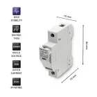 Qoltec Fuse base with diode + DC fuse| 1P|1000V |30A |10x38 |solar Фото 4