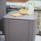 Garden table/storage box Luzon Flat Wicker beige Photo 2
