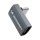 Wozinsky WPKF-01 USB-C - USB-C 40Gb|s 240W 8K OTG Angled Adapter - Gray Фото 3