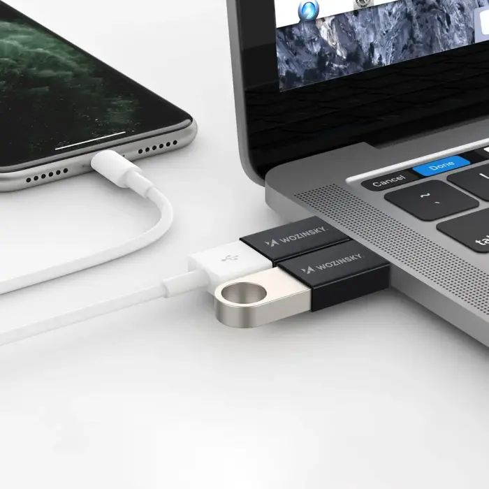 Wozinsky W10GY1S USB-C - USB-A 3.2 10Gb|s Adapter - Black Фото 8
