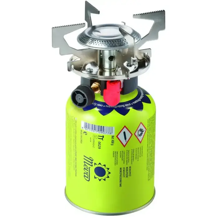 Gas camping stove with gas cartridges (thread or valve) ATOS piezo igniter 1.8kW Фото 5