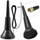 Qoltec 4G LTE antenna with magnetic base | 5dBi | indoor | omnidirectional |600-2700 MHz | SMA | 3m Foto 4