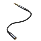 Joyroom stereo audio cable AUX 3.5 mm mini jack (male) - mini jack (female) 1.2 m black (SY-A09) Photo 5