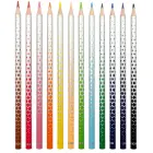 Krāsainie zīmuļi KORES KOLORES MAGIK, trīsstūrveida, 3mm, dzēšami, 12 gab Foto 3