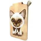 Magnetic phone wallet stand  Nimmy New Big-Eye Cute Pets 2.0 Cat brown Foto 2