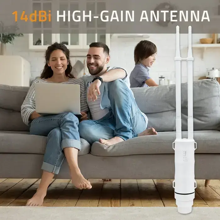 Qoltec 4G LTE DUAL antenna | 14dBi | omnidirectional | outdoor Foto 13