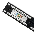 Qoltec Patch panel RACK | 24 ports | cat.6 UTP | Black Foto 4