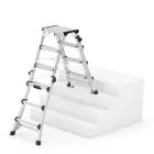 Telescopic ladder Master DTL100 / aluminum / 2x4 - 2x6 steps Photo 10