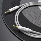 Cable AUX Jack 3,5 mm to Jack 3,5 mm Hoco 1 m UPA19 silver Photo 3