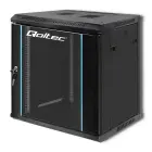 Qoltec RACK Cabinet 19" | 12U | 600 x 635 x 450 | Tempered doors | Hanging | Steel case | Lock | Black Foto 13